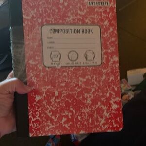 3 Pack Red Composition Book